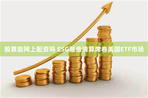 股票能网上配资吗 ESG基金清算席卷美国ETF市场