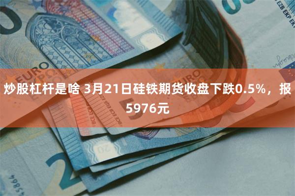 炒股杠杆是啥 3月21日硅铁期货收盘下跌0.5%，报5976元